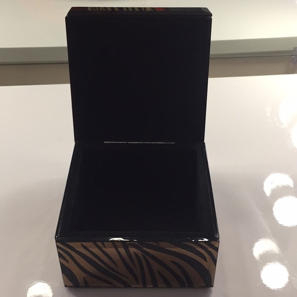 Zebra Print Squared Jewelry Box - Picture 2 of 3